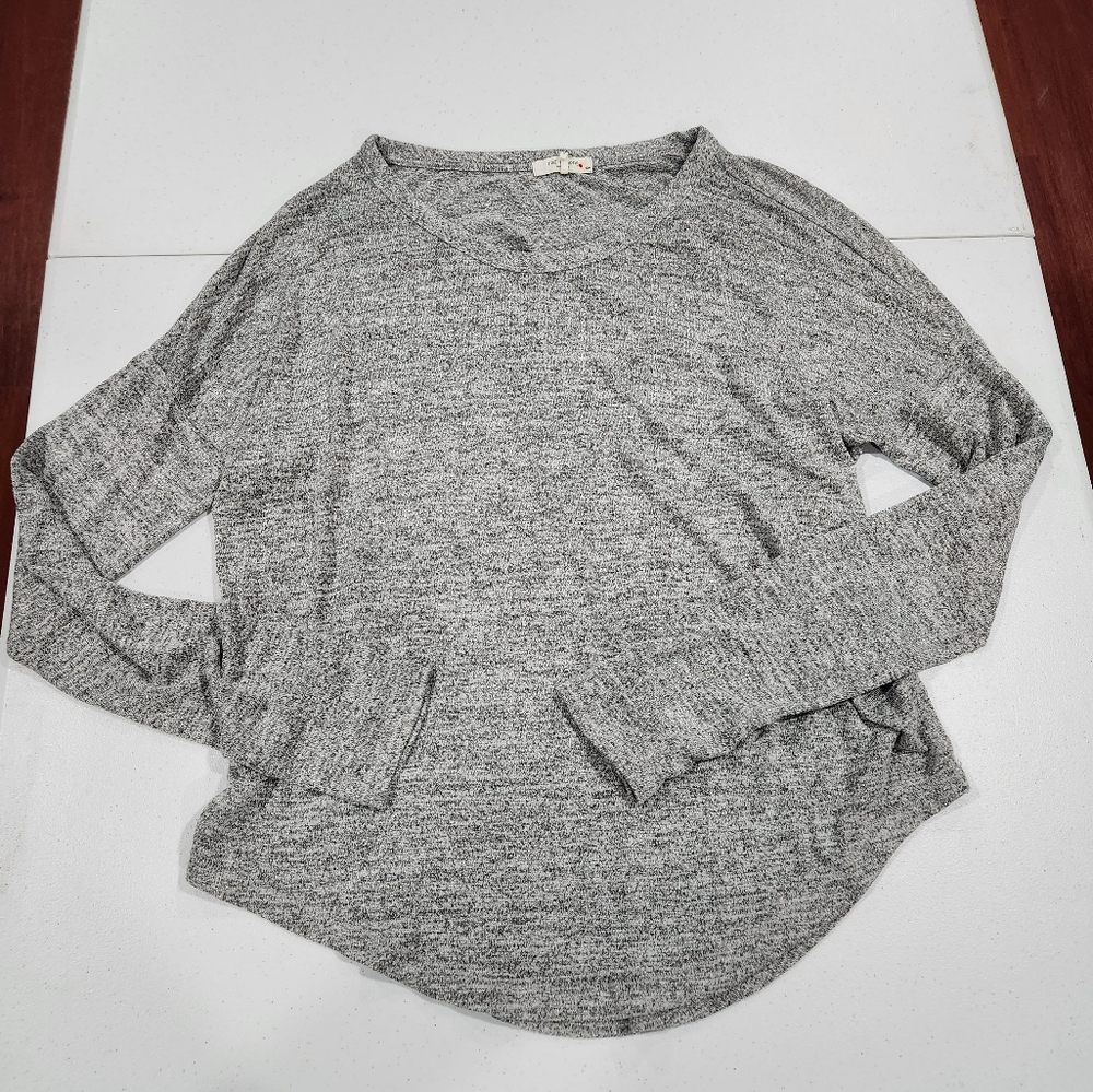 Rag & Bone Heather Gray Long Sleeve Top